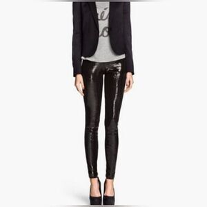 Alice +Olivia Sequined Jersey Leggings size Xs
